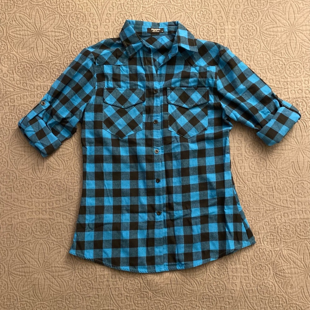 Plaid button up